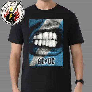 ACDC Edinburgh Scotland 2025 Concert Poster At Murrayfield Stadium On August 21st PWR UP Tour 2025 Unisex T-Shirt