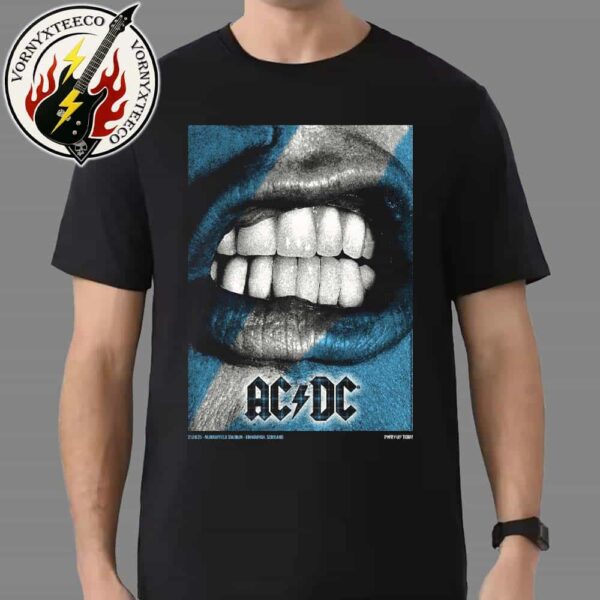 ACDC Edinburgh Scotland 2025 Concert Poster At Murrayfield Stadium On August 21st PWR UP Tour 2025 Unisex T-Shirt