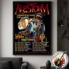 Alestorm Thunderfisting Europe Tour 2025 Dates List For November And December Kicks Off In Miskolc Hungary On November 26 Poster Canvas
