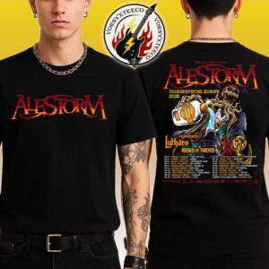 Alestorm Thunderfisting Europe Tour 2025 Dates List For November And December Kicks Off In Miskolc Hungary On November 26 Unisex T-Shirt