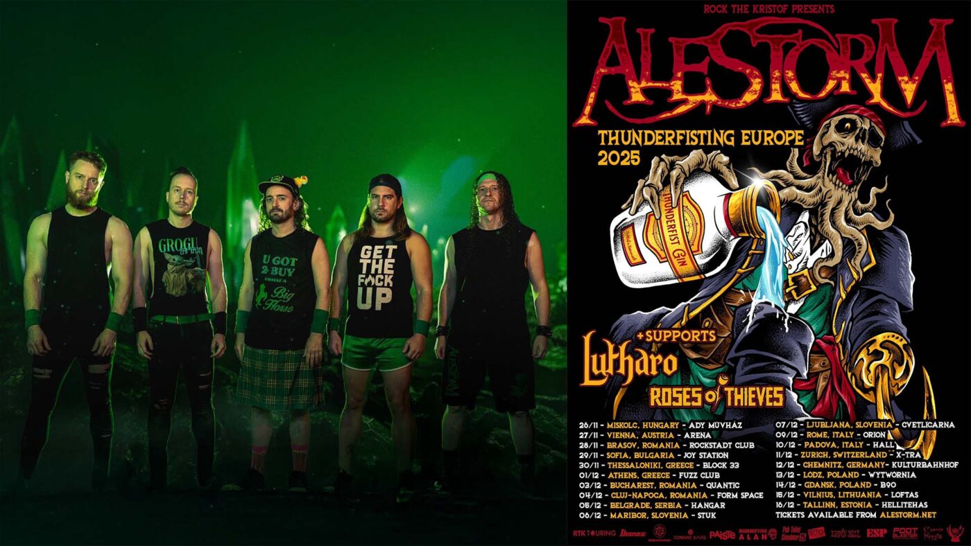 Alestorm Thunderfisting Europe Tour 2025 Full Dates and Cities for November & December