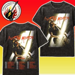 Austin Meade 2025 Tour Dates List Kick Off On August 21th In New Braunfels TX Two Sided Print Washed T-Shirt