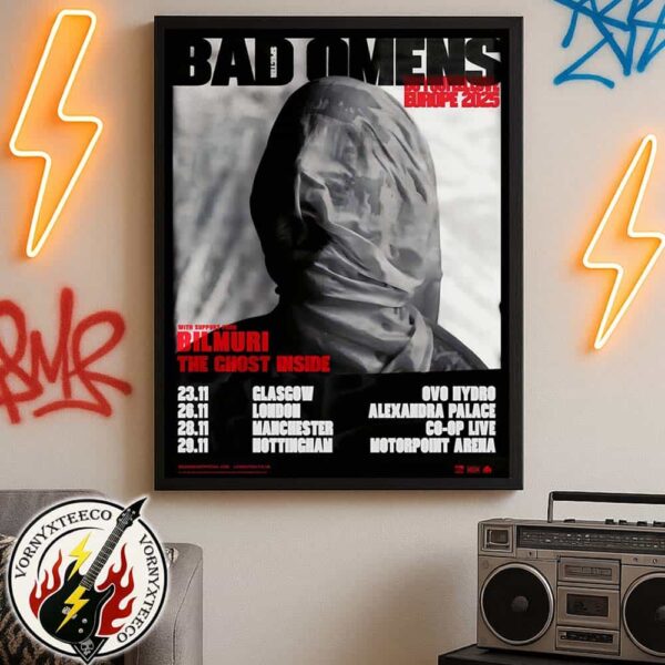 Bad Omens Do You Feel Love UK Arena Tour 2025 For November Home Decor Poster Canvas
