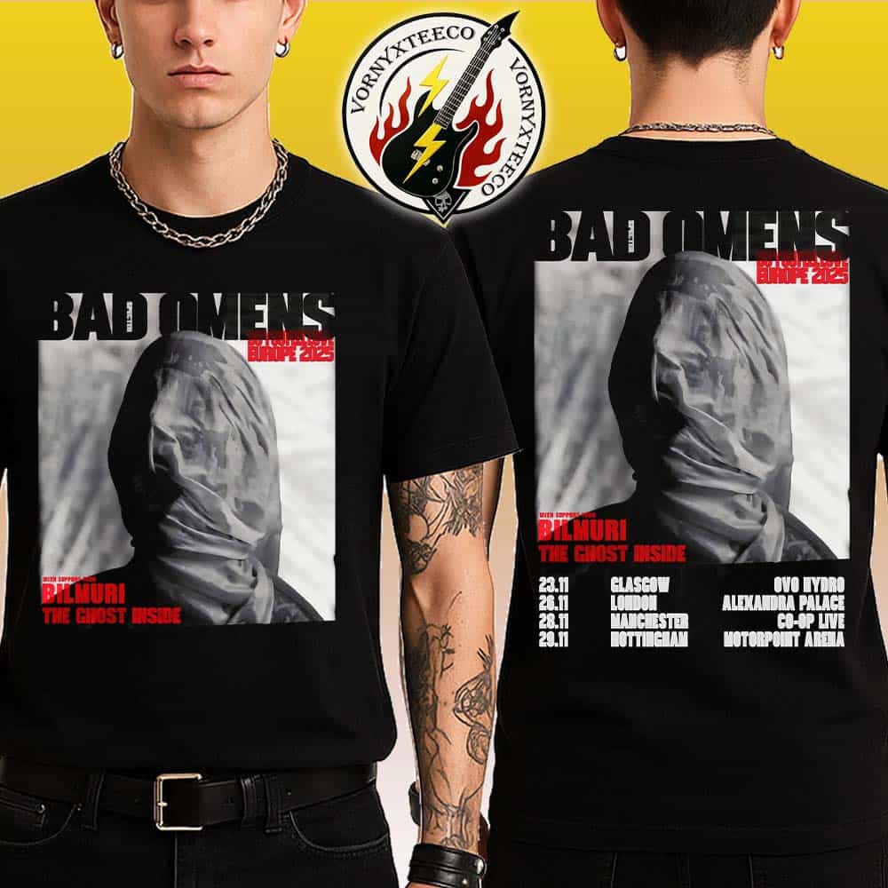Bad Omens Do You Feel Love UK Arena Tour 2025 For November Two Sided Print Classic T-Shirt Bad Omens Do You Feel Love UK Arena Tour 2025 For November Two Sided Print Classic T-Shirt