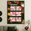 Chicago Cubs MLB 2026 Regular Season Schedule Home Decor Poster Canvas