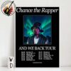 Chance The Rapper And We Back Tour 2025 Dates List For September And October 2025 Home Decor Poster Canvas