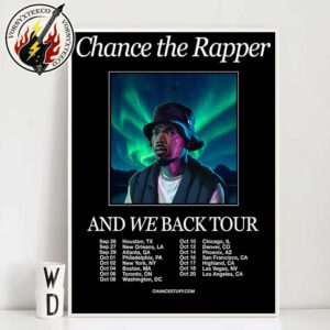 Chance The Rapper And We Back Tour 2025 Dates List For September And October 2025 Home Decor Poster Canvas