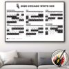 Chicago Cubs MLB 2026 Regular Season Schedule Home Decor Poster Canvas