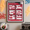 Cleveland Guardians MLB 2026 Regular Season Schedule Home Decor Poster Canvas