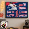 Cincinnati Reds MLB 2026 Regular Season Schedule Home Decor Poster Canvas