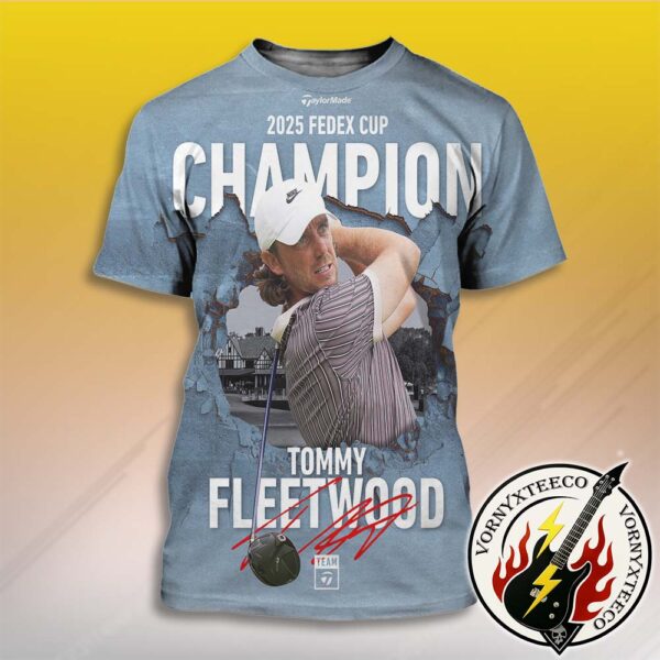 Congrats Tommy Fleetwood Named To Fedex Cup Champion Tour Championship 2025 All Over Print Shirt