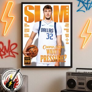 Cooper Flagg From Dallas Mavericks Whats Pressure Magazine Cover By Orange Metal Editions SLAM 258 Home Decor Poster Canvas