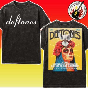 Deftones San Diego California Poster Show At Petco Park On November 1st 2025 Washed T-Shirt