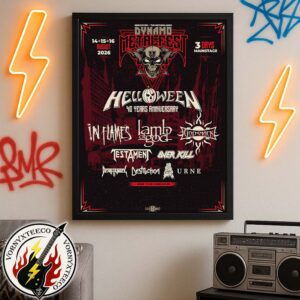 Dynamo Metalfest 2026 Helloween 40 Years Anniversary 3 Days Mainstage On August 14th 15th 16th In Eindhoven The Netherlands Poster Canvas