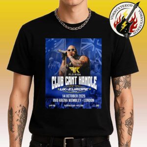 Flo Rida Club Can’t Handle 2025 UK And Europe Tour Poster In London UK At Ovo Wembley Arena On October 14 2025 Unisex T-Shirt