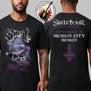 Ghost Mexico City On September 24 2025 Tee For Palacio de los Deportes Skeletour World Tour 2025 Classic T-Shirt