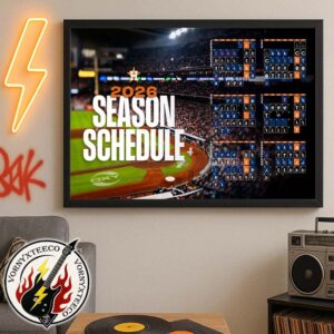 Houston Astros MLB 2026 Regular Season Schedule Home Decor Poster Canvas