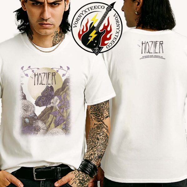 Hozier Unreal Unearth Tour 2025 Exclusive Tee On August 22 In Reading UK At Little John Farm Richfield Avenue Two Sided Print T-Shirt