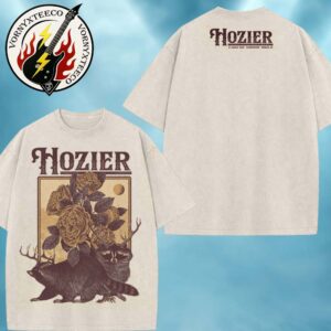 Hozier Unreal Unearth Tour 2025 Merch Tee On August 30th In Munich DE At Munich Olympic Stadium Two Sided Print Washed T-Shirt