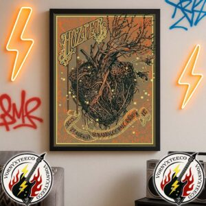 Hozier Unreal Unearth Tour 2025 Show Poster On August 29 At Stradbally Hall In Dublin IE Wall Decor Poster Canvas