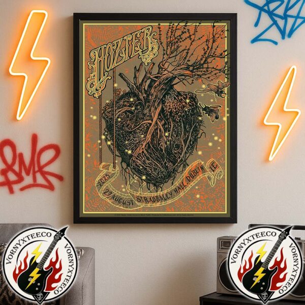 Hozier Unreal Unearth Tour 2025 Show Poster On August 29 At Stradbally Hall In Dublin IE Wall Decor Poster Canvas