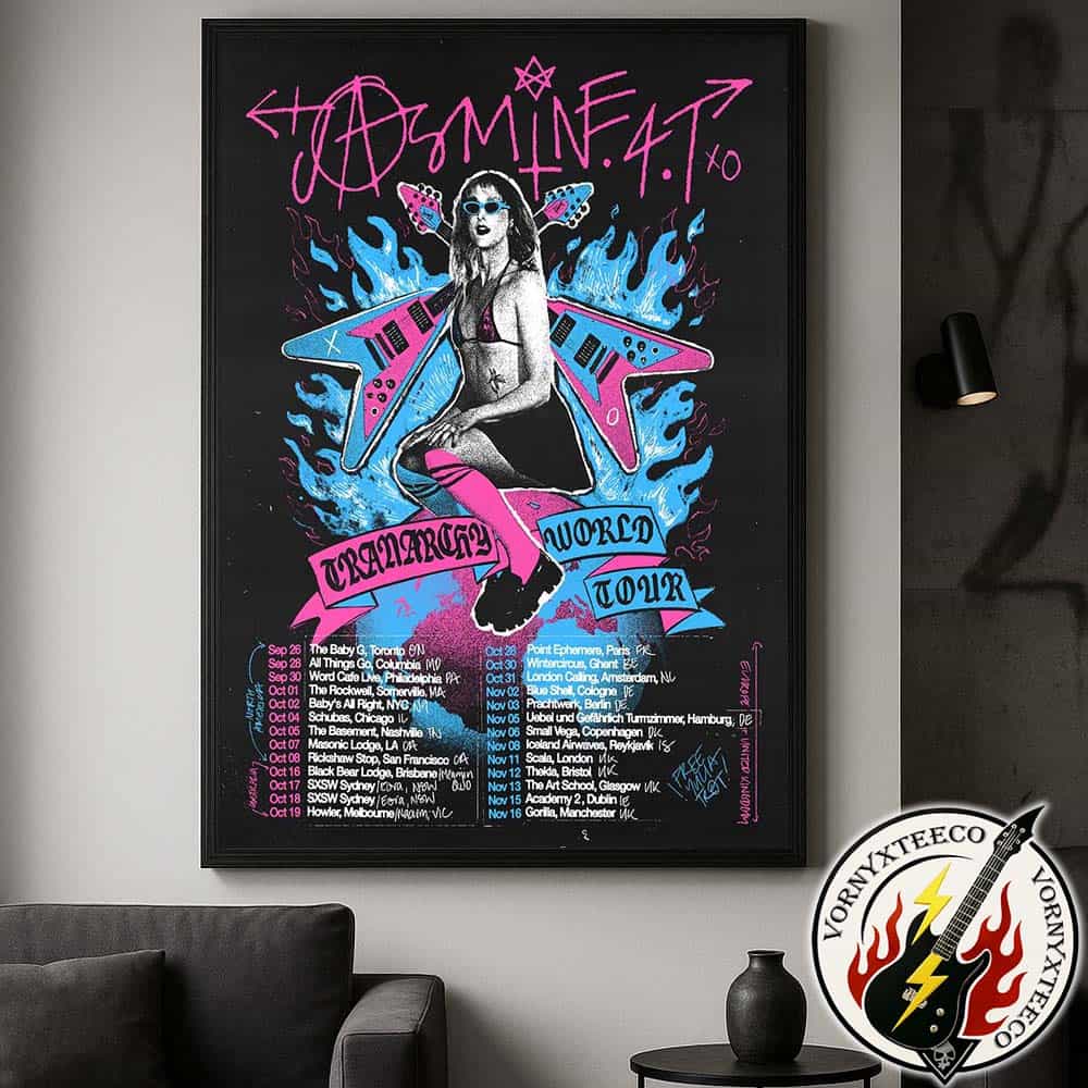 Jasmine.4.T Tranarchy World Tour 2025 Dates List Kicks Off On September 26th In Toronto ON Home Decor Poster Canvas Jasmine.4.T Tranarchy World Tour 2025 Dates List Kicks Off On September 26th In Toronto ON Home Decor Poster Canvas