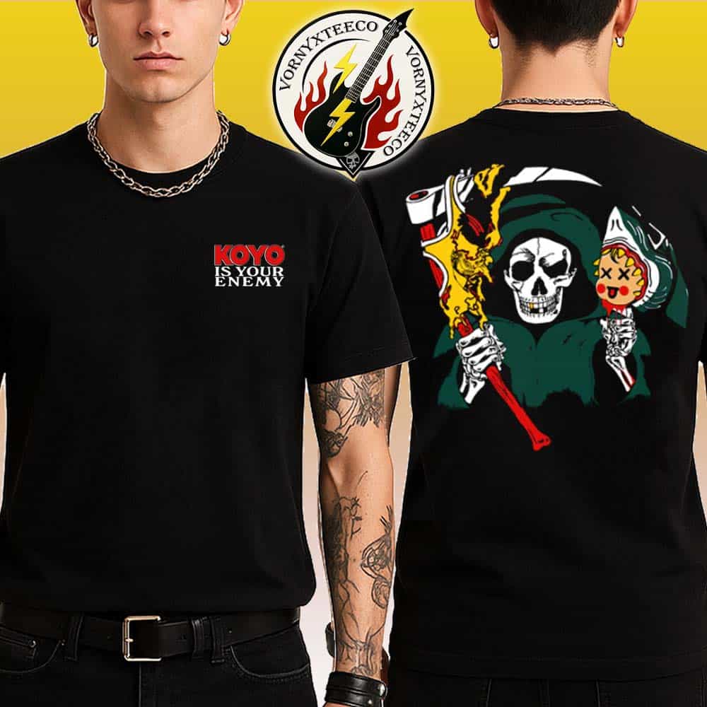 Koyo Is Your Enemy Tee Cover Black Two Sided Print Unisex T-Shirt