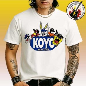 Koyo Looney Toons Tee For Stony Brook New York 2025 White Unisex T-Shirt