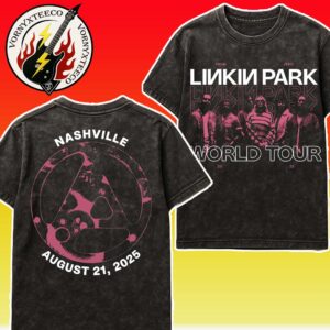 Linkin Park From Zero World Tour 2025 In Nashville TN At Bridgestone Arena Merch Tee On August 21th Washed T-Shirt