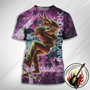 Linkin Park From Zero World Tour 2025 Poster On August 31th At T Mobile Center In Kansas City MO 3D T-Shirt