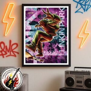 Linkin Park From Zero World Tour 2025 Poster On August 31th At T Mobile Center In Kansas City MO Home Decor Poster Canvas