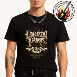 Linkin Park From Zero World Tour 2025 Show Poster In Denver CO At Ball Arena On September 3rd Black T-Shirt