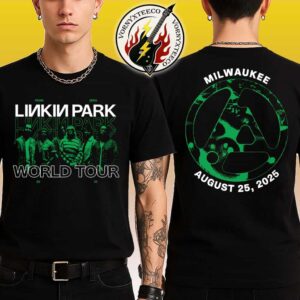 Linkin Park Milwaukee Wisconsin Official From Zero World Tour 2025 Merchandise Tee At Fiserv Forum On August 25 2025 Two Sided Print Unisex T-Shirt