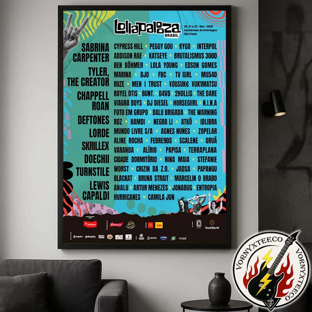 Lollapalooza Brasil Festival Music 2026 Poster Lineup At The Autodromo de Interlagos In Sao Paulo Brazil On March 20 To March 22 2026 Home Decor Poster Canvas Lollapalooza Brasil Festival Music 2026 Poster Lineup At The Autodromo de Interlagos In Sao Paulo Brazil On March 20 To March 22 2026 Home Decor Poster Canvas