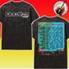 Lollapalooza Argentina Festival Music 2026 Poster Lineup At The Hipodromo De San Isidro In Buenos Aires On March 13 To 15 2026 Washed T-Shirt