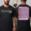Lollapalooza India Festival Music 2026 Poster Lineup At The Mahalaxmi Racecourse In Mumbai On January 24 And 25 2026 Unisex T-Shirt