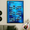 Miami Marlins MLB 2026 Regular Season Schedule Home Decor Poster Canvas