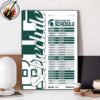 Michigan Wolverines Men’s Hockey Official The Big Ten Schedule Season 2025-26 Home Decor Poster Canvas