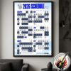 Miami Marlins MLB 2026 Regular Season Schedule Home Decor Poster Canvas
