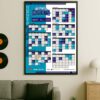 NBA Chicago Bulls Official Schedule Season 2025-26 Home Decor Poster Canvas