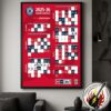 NBA Los Angeles Lakers Official Schedule Season 2025-26 Wall Decor Poster Canvas