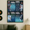 NBA Milwaukee Bucks Official Schedule Season 2025-26 Wall Decor Poster Canvas