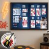 NBA New York Knicks Official Schedule Season 2025-26 Poster Canvas