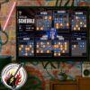 NBA New Orleans Pelicans Official Schedule Season 2025-26 Poster Canvas