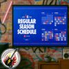 NBA Orlando Magic Official Schedule Season 2025-26 Wall Decor Poster Canvas