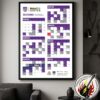 NBA Portland Trail Official Schedule Season 2025-26 Wall Decor Poster Canvas