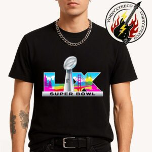 NFL Super Bowl LX On February 8 2026 Logo For Santa Clara California Unisex T-Shirt