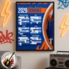Minnesota Twins MLB 2026 Regular Season Schedule Home Decor Poster Canvas