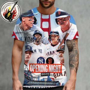 New York Yankees Vs San Francisco Giants Matchup Opening Night MLB On March 25 2026 All Over Print Shirt