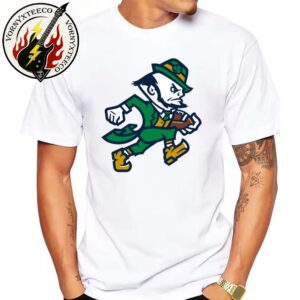 Notre Dame Fighting Irish Athletics Unveils Initial Sports-Specific Leprechaun Mark Unisex T-Shirt
